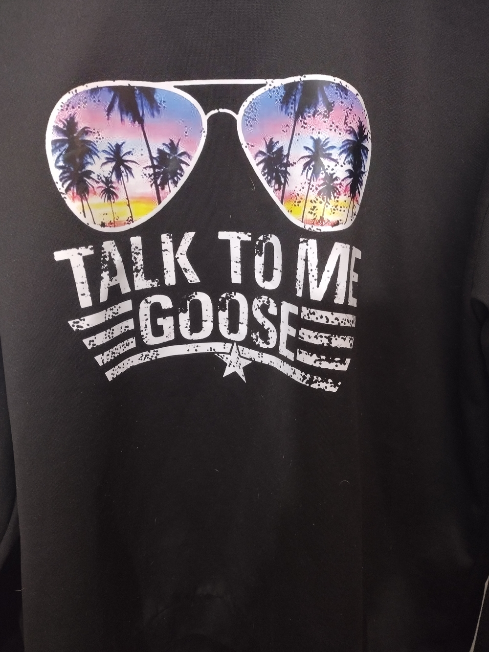 adidas Black Crewneck with Colorful Sunglasses Graphic - Picture 2 of 4